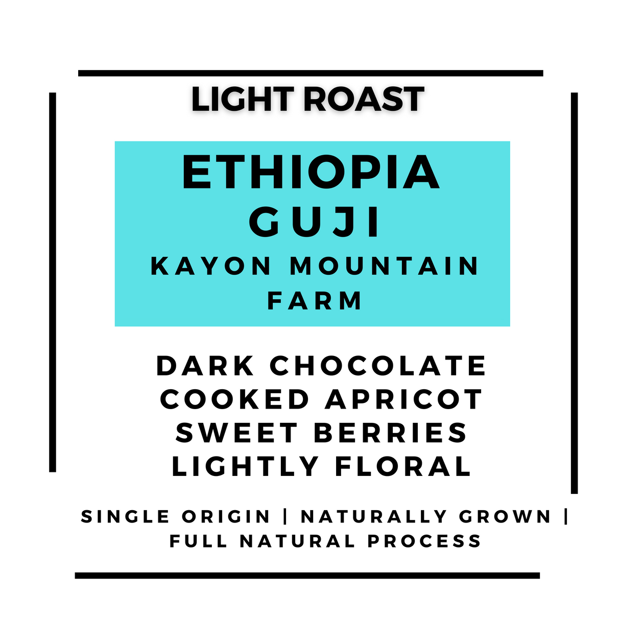 Ethiopia Guji - Shakiso - Kayon Mountain Roasted Coffee