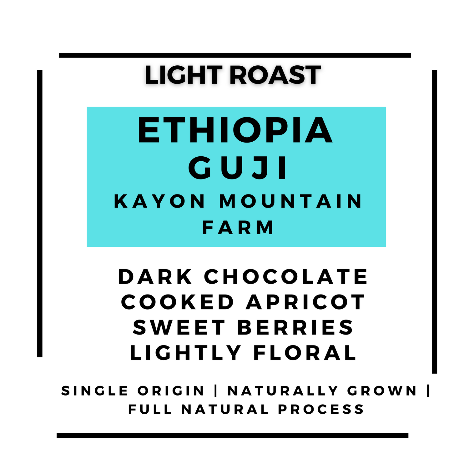 Ethiopia Guji - Shakiso - Kayon Mountain Roasted Coffee