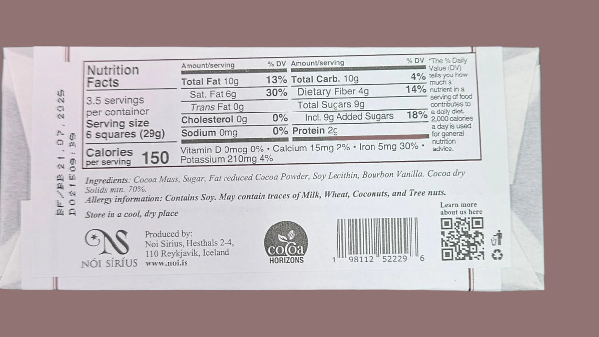 Icelandic Chocolate Bar