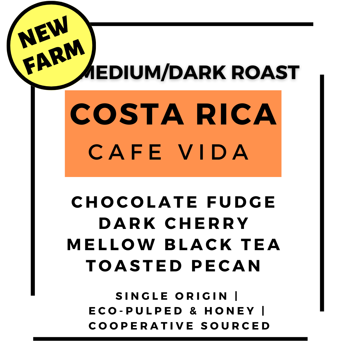 Costa Rica Cafe Vida Roasted Coffee