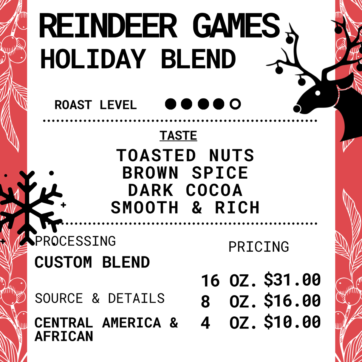 Reindeer Games Holiday Blend