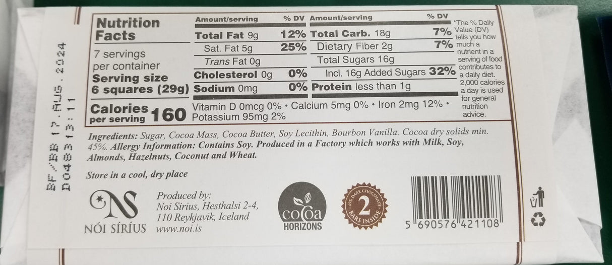 Icelandic Chocolate Bar