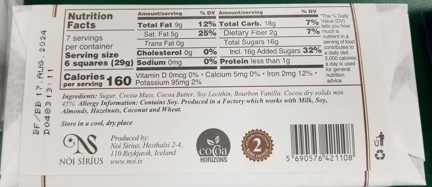 Icelandic Chocolate Bar