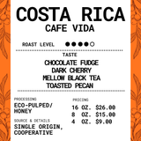 Costa Rica Cafe Vida Roasted Coffee