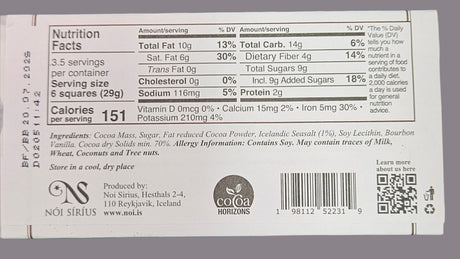 Icelandic Chocolate Bar