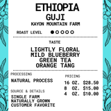 Ethiopia Guji - Shakiso - Kayon Mountain Roasted Coffee