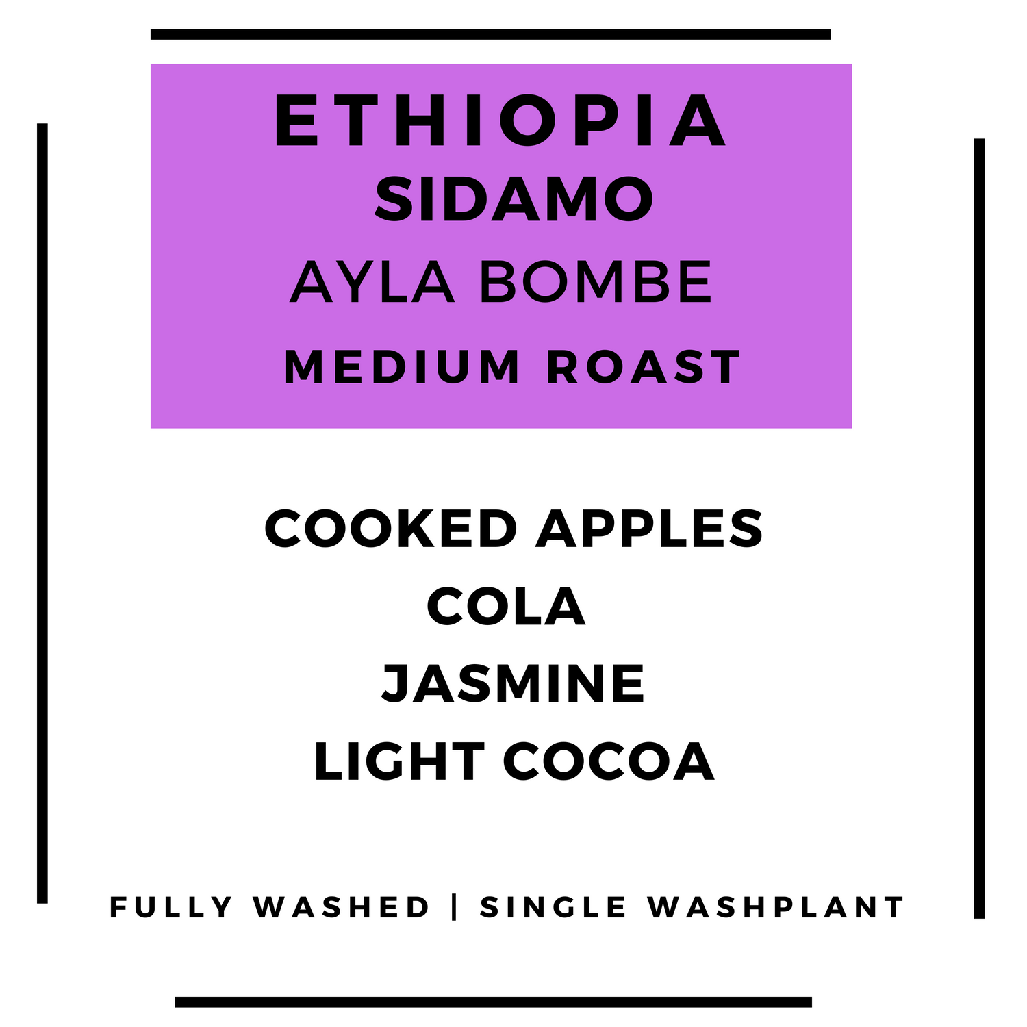 Ethiopia Sidamo - Testi Ayla Bombe Washplant