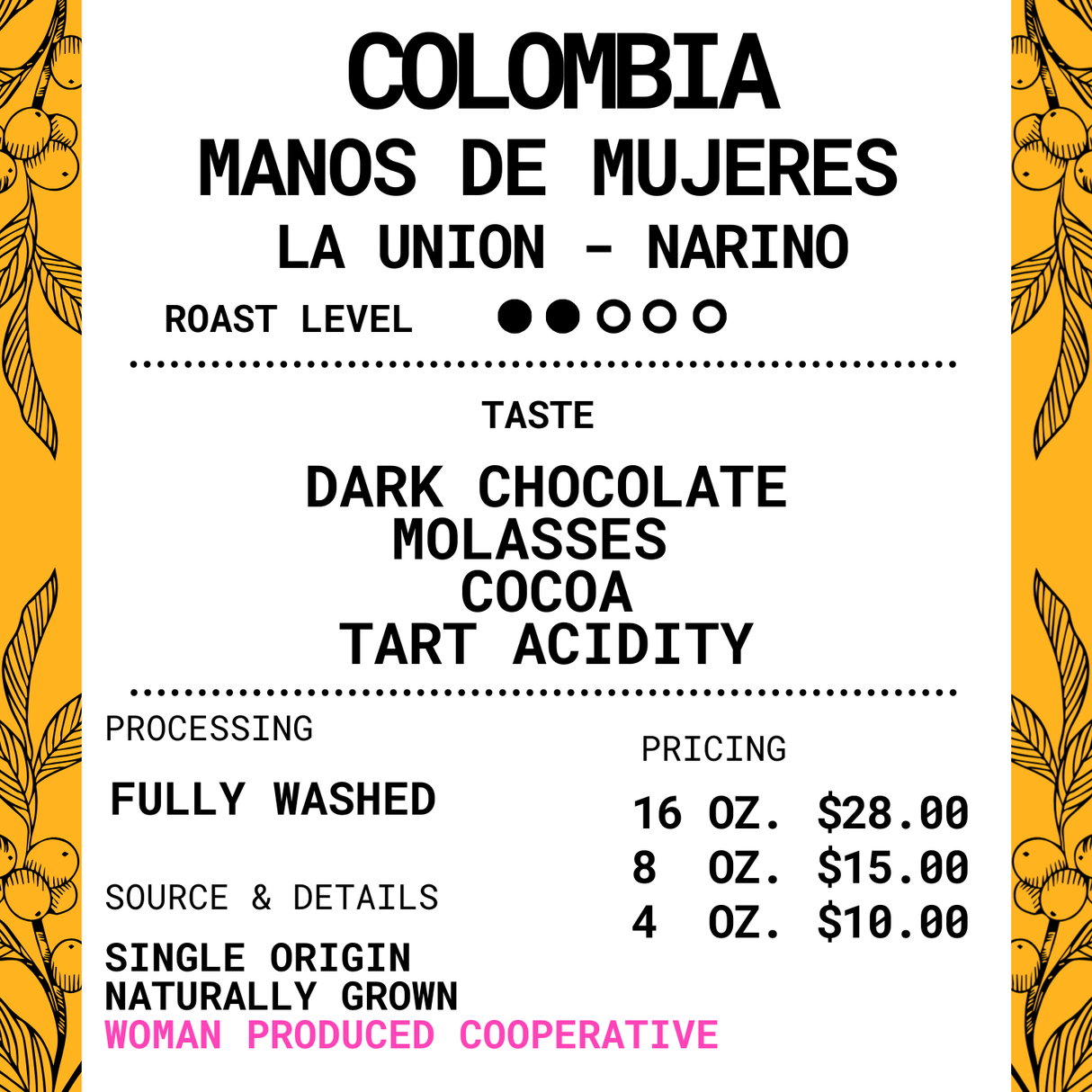 Colombia - Manos de Mujeres - Narino