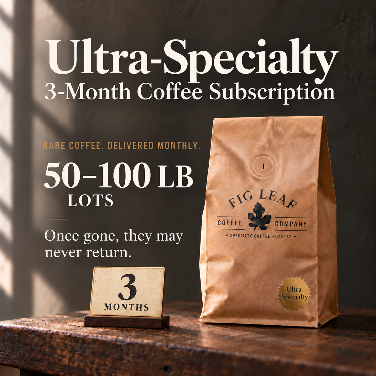3 Month Ultra-Specialty Coffee Gift Subscription